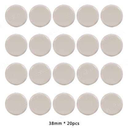 20Pcs Self-Adhesive Furniture Slides Stick-on Chair Leg Slider Bumper Pads Floor Protector for Table Sofa Carpet Tile Hardwood