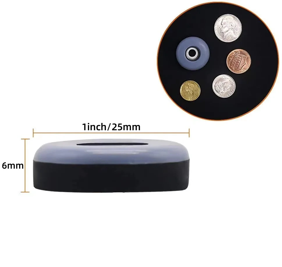 8pcs/lot Screws Furniture Glides PTFE Heavy Duty Furniture Slip Mat Glide Mat For Sofa Bed Table Couch Dining Chairs