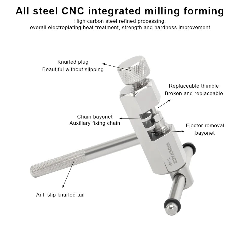 Bicycle Chain Breaker Splitter Cutter Universal Bike Chain Squeeze Remover For 7 8 9 10 11 Single Speed Chains Link Repair Tools