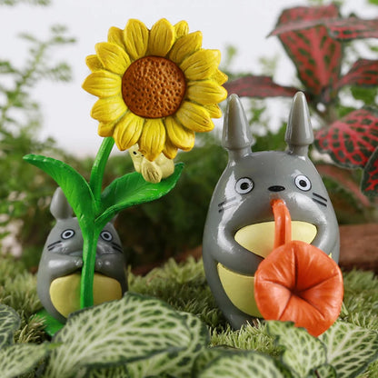 1-12pcs Anime Miyazaki Hayao Series Totoro Figure Mini Statue Cute Toys Room Ornaments Pvc Figures Toy Kid Gifts Collecctibles