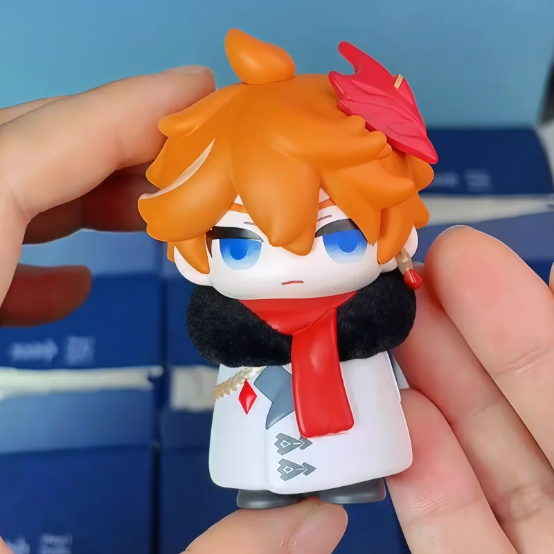 Mihoyo Genshin Impact Fatui Harbinger Q Version Series Blind Box Desktop Mini Doll Model Toys Trend Decoration Surprise Gifts