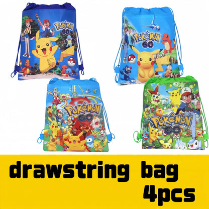 Decoration Pokemon Birthday Party Hats Pikachu Disposable Tableware Tablecloth Cup Plate Napkin Baby Shower Party Favors Pokemon