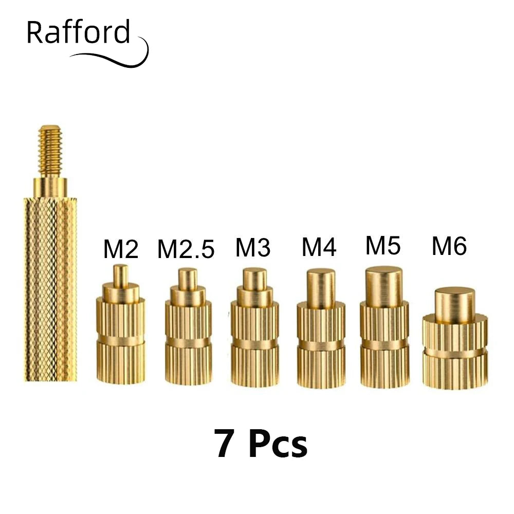 Heat Set Insert Soldering Iron Tip Head M2 M2.5 M3 M4 M5 M6 Hot Melt Insets Nut Brass Embedded Thread Insertion Kit For Plastic