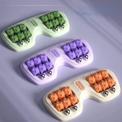Foot Massager Roller Feet Acupressure Point Massage Plantar Fasciitis Pain Relief Relax Roller Trigger Point Reflexology Tool