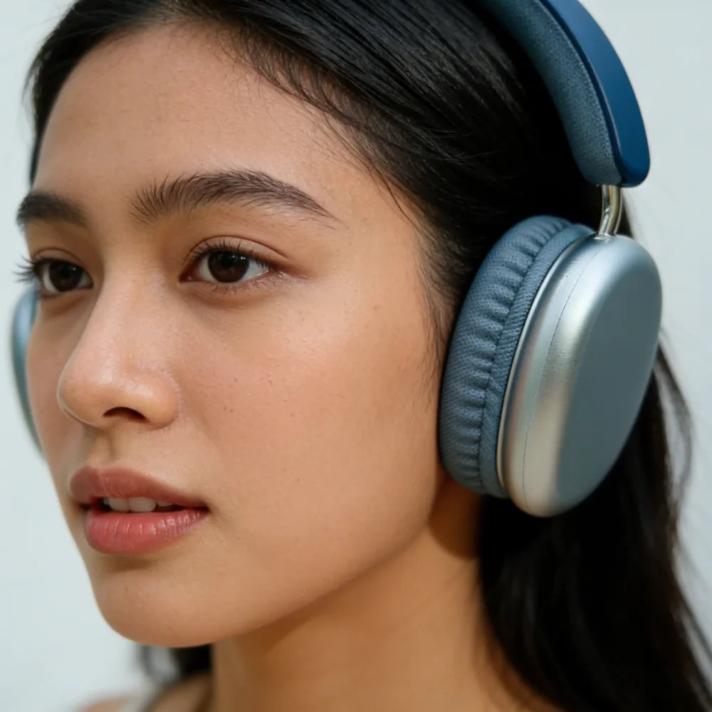 TD-20 Wireless Headphone 3D Spatial Audio Earphone Bluetooth 5.3 Headset 40mm Driver Over Ear Headphone 24H for Mobile Phone PC