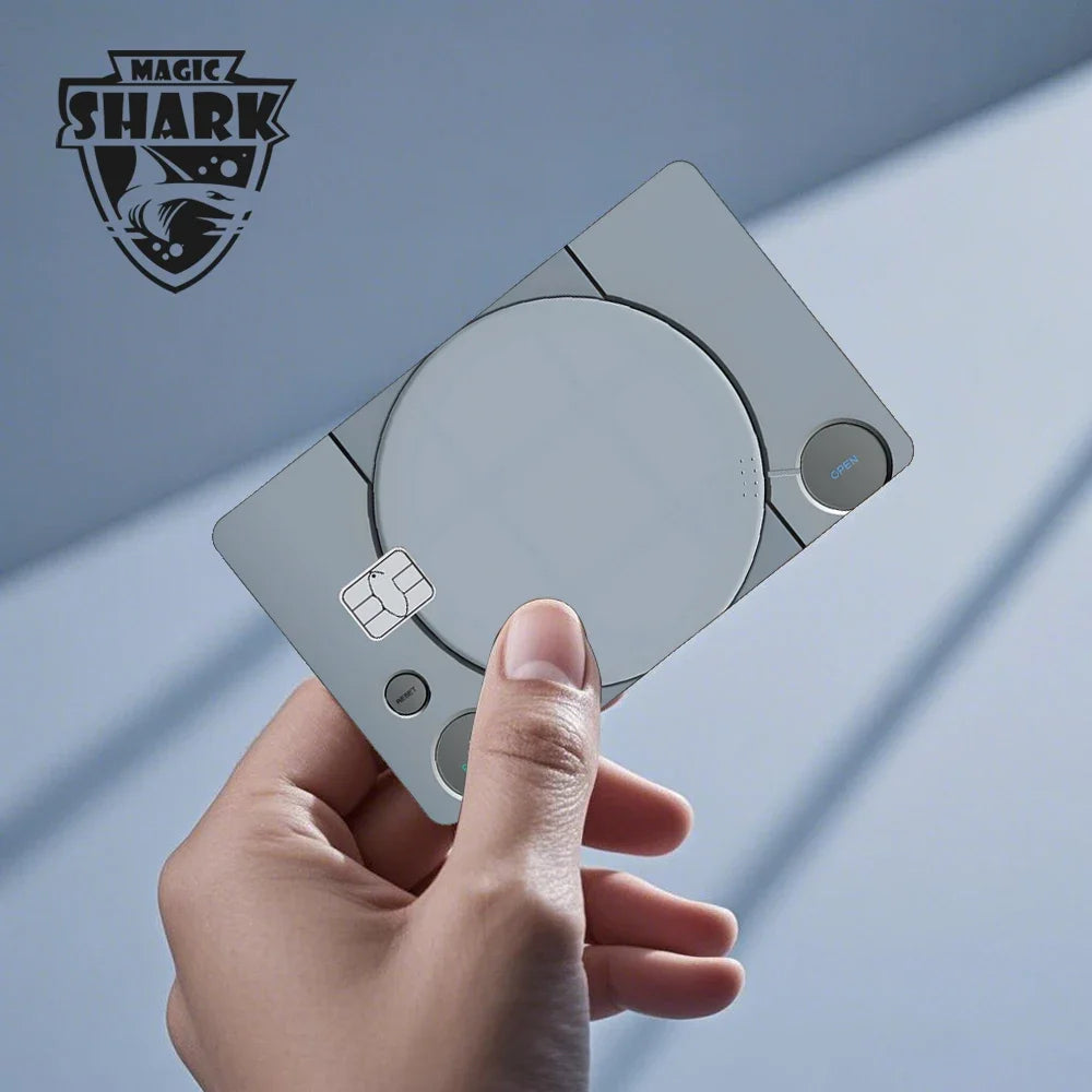 2025 New Magic Shark Anime Money Charge 404 Error ID Game Machine Film Skin Sticker for Debit Bank Credit Card