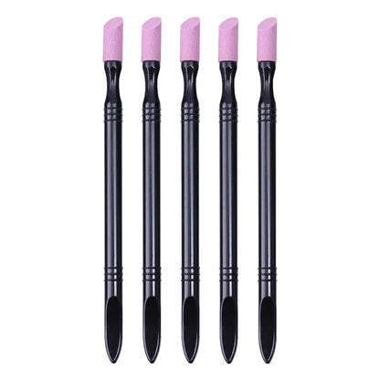 Wholesale1pc/5pcsNail File Cuticle Stone Pusher Nail Sanding Sticks  Nail Art Pen Cuticle Remover Trimmer Buffer Manicure Tools