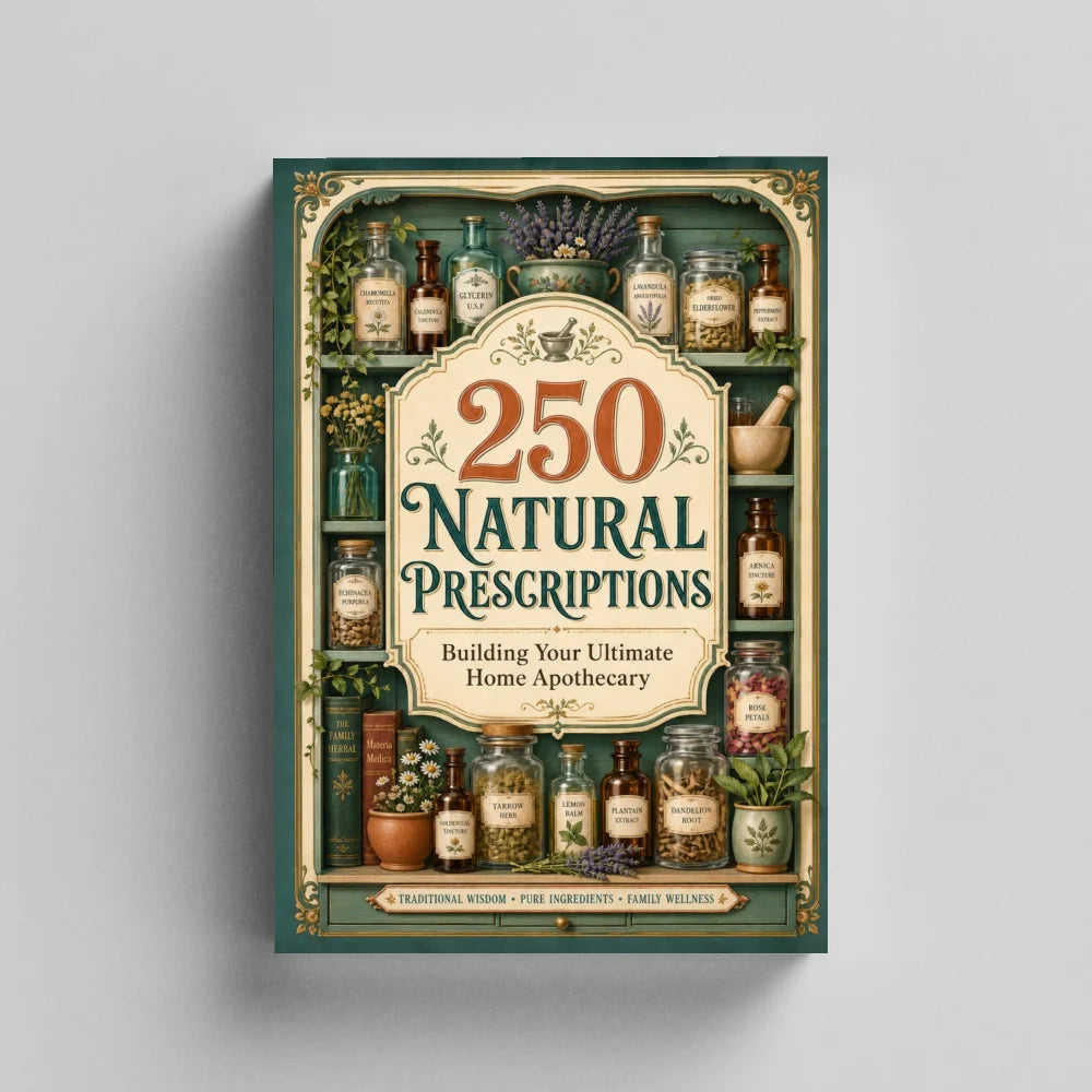 250 Natural Prescriptions - Ultimate Home Apothecary Guide with Herbal Remedies, Traditional Wellness Recipes