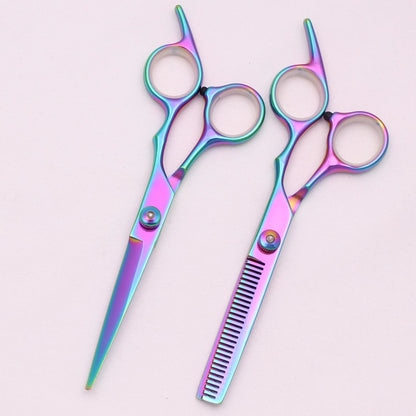 6.0'' Hair Scissors Professional Cutting Shears Thinning Hairdressing Haircut Comb Razors Sets Salon Barber & Home Dropshipping