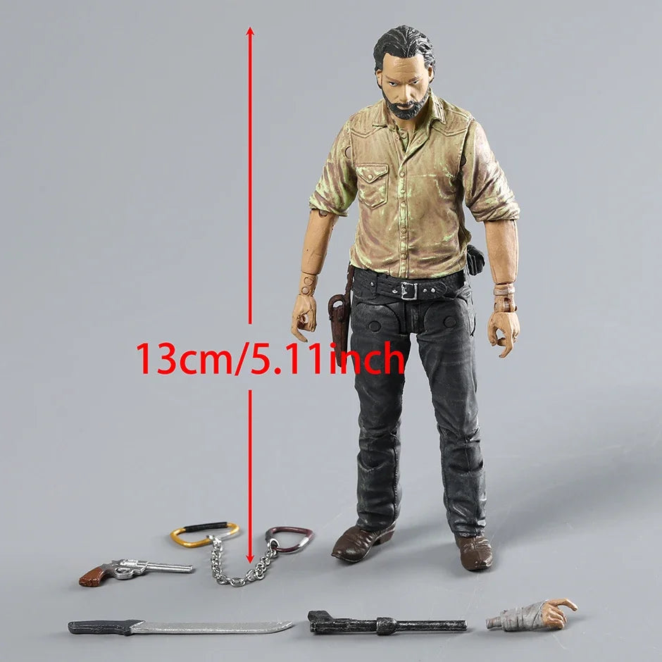 The Walking Dead Abraham Ford Bungee Walker Rick Grimes The Governor Michonne Action Toy Figurine Model Doll