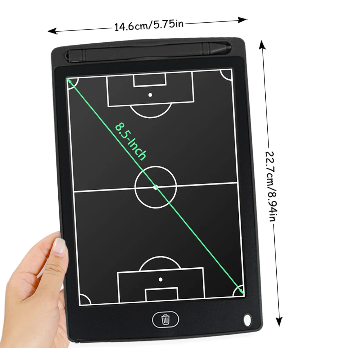 8.5/10/16-Inch LCD Electronic Football Tactical Tablet Strategy Marker Basketball Board Soccer Coach Blackboard Sports Training