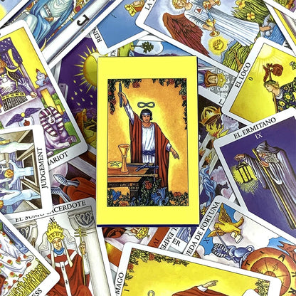 Classic Tarot Cards in Spanish English Version Board Game Divination Meditation Deck For Beginners 78PCS Tarot Cards Game