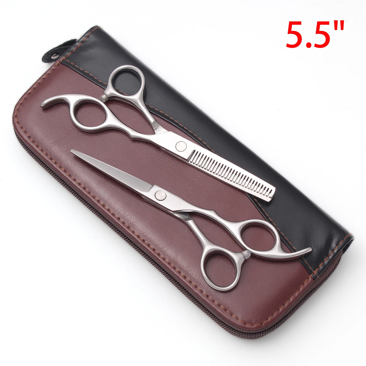 Professional Barber Scissors Set Japanese Steel Straight Thinning Texturizing Shears Precision Ground Sharp for Salon Home  Use