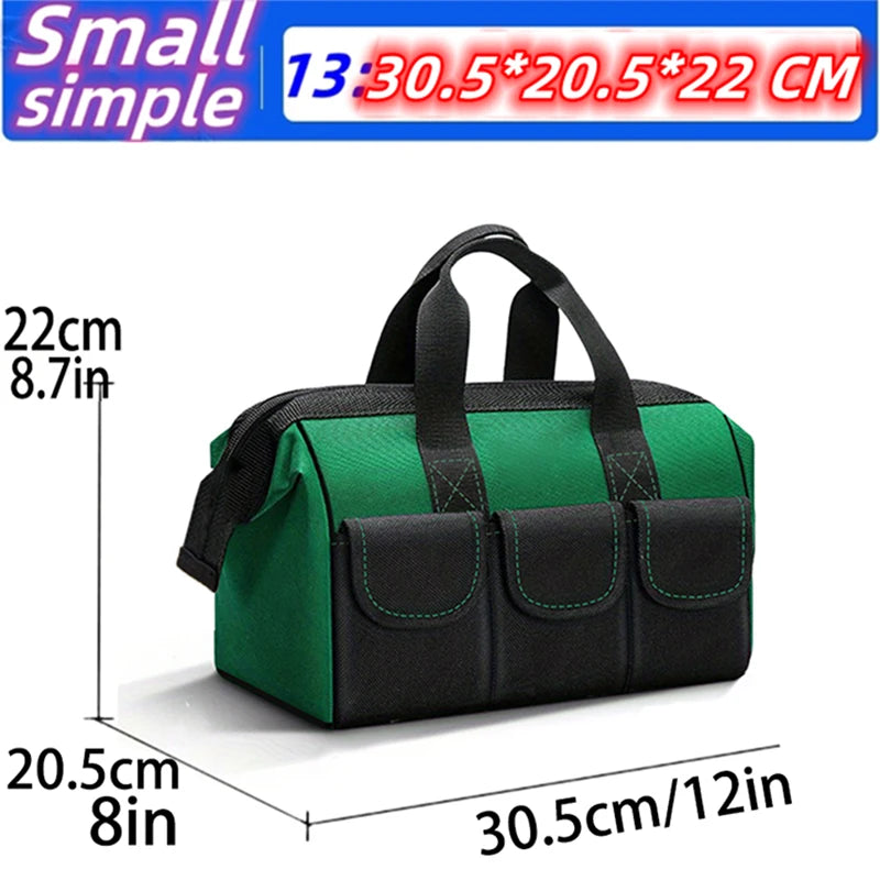 Upgrade 23inch Heighten large capacity Tool Bag Thickened 1680D Oxford Waterproofed Wear-Resistant Electrician Storage Toolkit