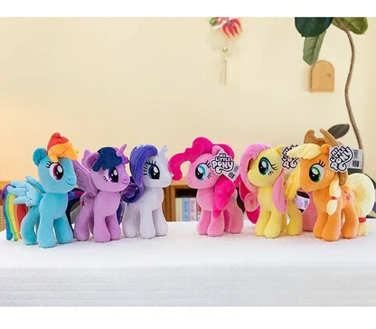 30Cm Genuine My Little Pony Plush Toy Kawaii Friendship Is Magic Plushies Doll Rarity Sofa Pillow Cartoon Rainbow Dash Kids Gift
