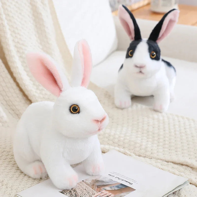Huge Mini Simulated Animal Dog Rabbit Toys Cute Animal Soft Simulation Doll Easter Birthday Gift Kids Toy Bedroom Decor