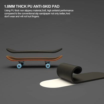 1Set Finger SkateBoard Wooden Fingerboard Toy Professional Stents Fingers Skate Set Novelty Children Christmas Gift