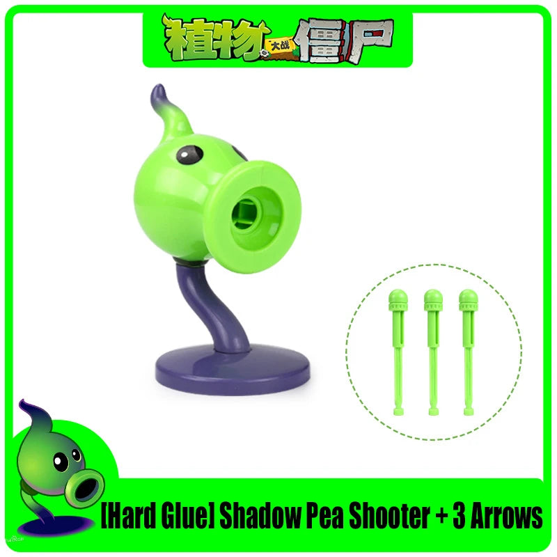 Funny Plants vs. Zombies 2 Hard Glue Peashooter Gatling Pea Shooter Sunflower Action Figure Model Dolls Shooting Toys Kids Gifts