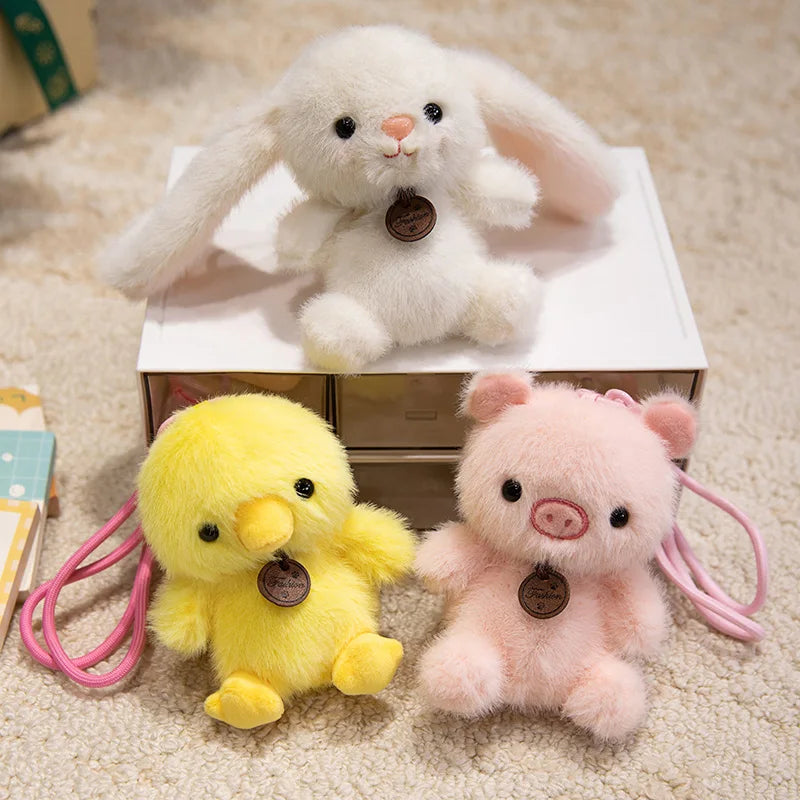 12 Styles Aroma Cartoon Animal Plush Pendants Fox Panda Sloth Piggy Dinosaur Toys Cute Keychain Pendant Bags Decor Car Interior