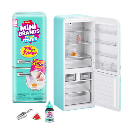 Mini Fridge Surprise Ball Mini Brands Miniature Figure Delicious Food Mystery Blind Box Toy Collectible Ornaments Kids Gifts
