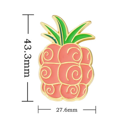 Japanese Anime Enamel Pin Cute Lapel Pin Devil Fruit Brooches for Backpack Manga Badges Jewelry Accessories