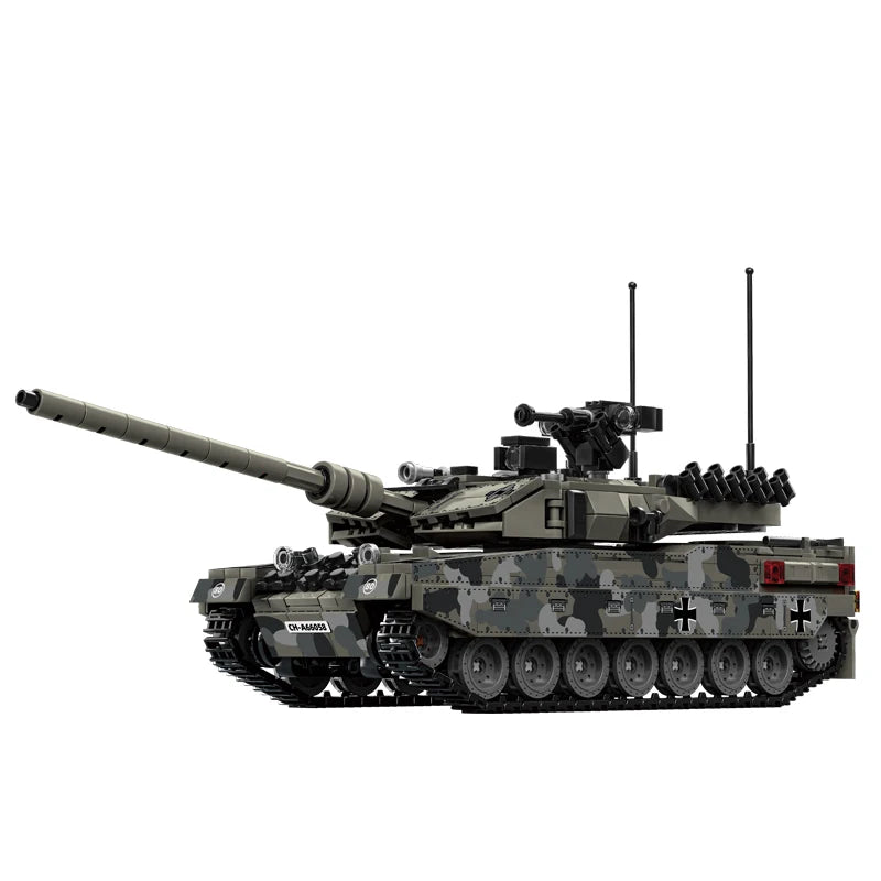 World War 2 WW2 Army Military Soldiers SWAT Half Tracked Armor Vehicle Trailer Assemble Building Blocks Bricks Children's Toys