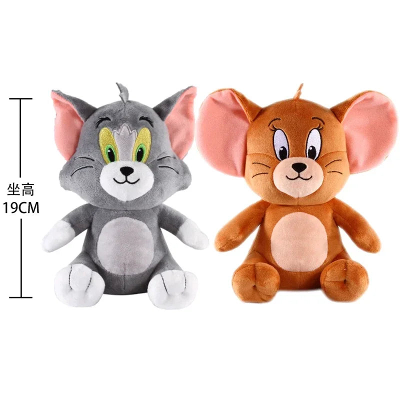 New Classic 19cm Tom and Jerry Plushies - Ideal Gift for Movie Fans and Kids Movie Series Stuffed Animal Collectors
