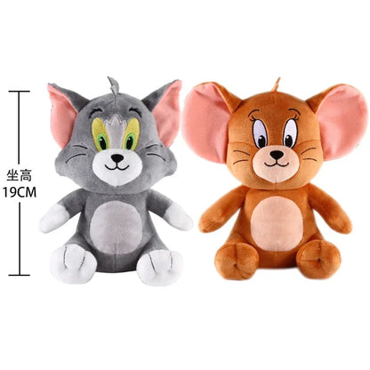 New Classic 19cm Tom and Jerry Plushies - Ideal Gift for Movie Fans and Kids Movie Series Stuffed Animal Collectors