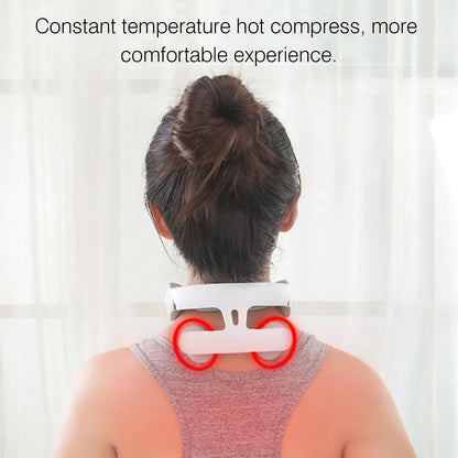 4-head Neck Massager USB Rechargeable Cervical Massager Relaxation Gifts for Women Men Dad Mom