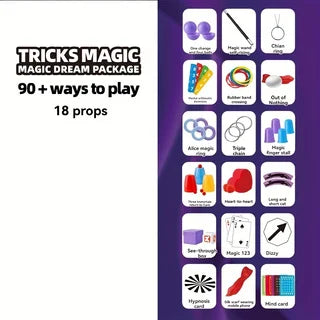 Magic props gift box set, magic toys that boys like, a perfect gift, and also a holiday and Christmas gift