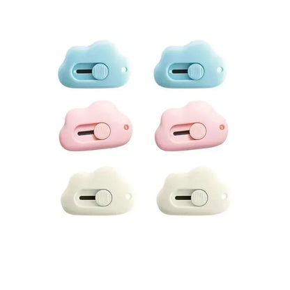 Cute Rabbit Cloud Color Mini Portable Practical Knife Paper Cutting Machine Paper Cutting Machine Razor Blade Office Stationery
