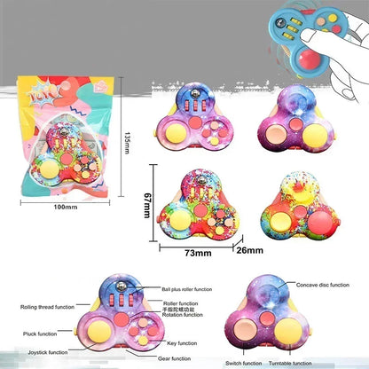 Rotating Magic Bean Adult Antistress Fidget Toy Autism ADHD Stress Relief Fingertip Toys For Kids Fidget Pad