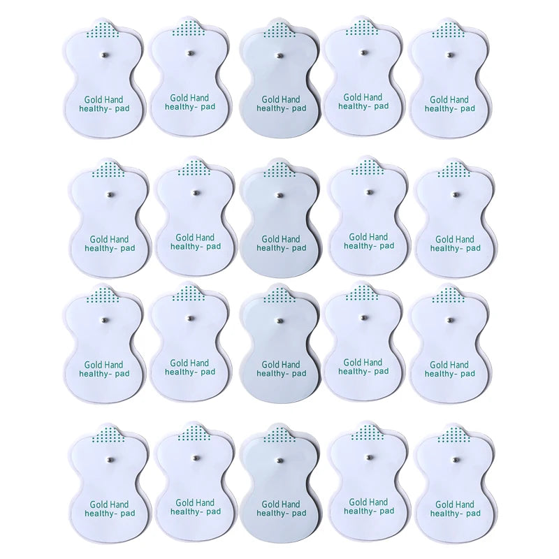 10/20pcs Electrode Pads Reusable Massage Patch for Tens Electrodes Digital Machine Massage 3.5mm Plug Body Massager Accessories