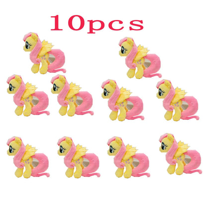 2026HotNew My Little Pony Plush Toys Twilight Sparkle Pinkie Pie Rarity Fluttershy Applejack Rainbow Dash Stuffed Doll Xmas Gift