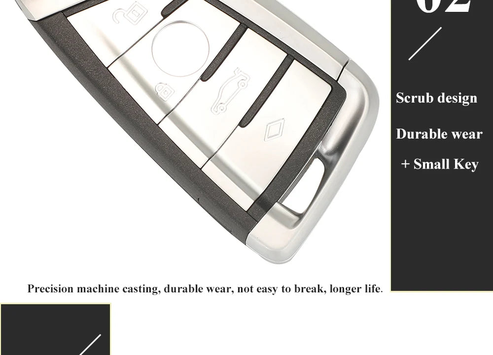 jingyuqin Car Remote Key Shell for BMW 3 5 6 8 X3 X4 X5 X7 G Series G21 G20 G31 G30 Auto Keyless FOB Case Housing Replacement 4B