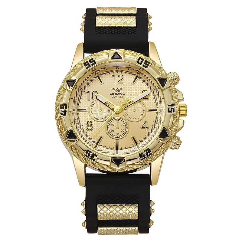 Fashion Sports Style Silicone Men's Watch Casual Wrist Watch