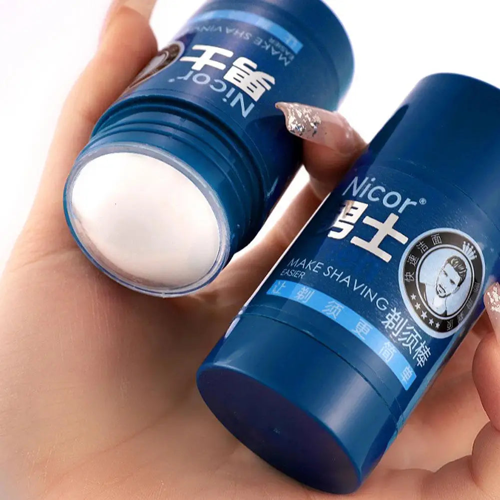 1/2/3PCS Mint Scent Men's Shaving Cream Stick Foam Rich Gentle 2-in-1 Shaving & Cleansing Cream Hydrating Shave Beard Cream