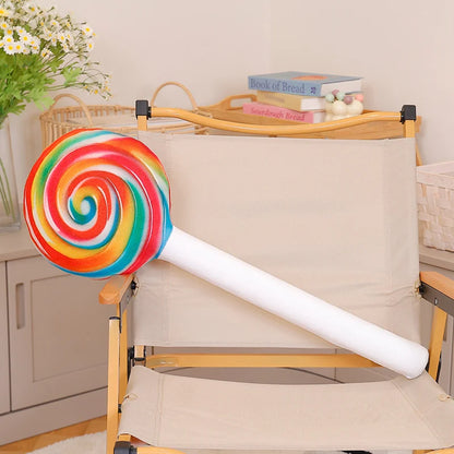 40/70CM New Funny Colour Lollipop Plush Toys Colorful Candy Plush Pillow Ball Toy Stuffed Soft Birthday Gifts Room Decoration