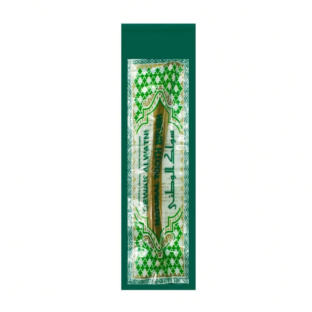 Ultra-Thin Natural Branch Miswak Toothbrush Stick Organic Wooden Slim Minimalist Gentle Bristles Gentle Bristles Zero-Waste Gift