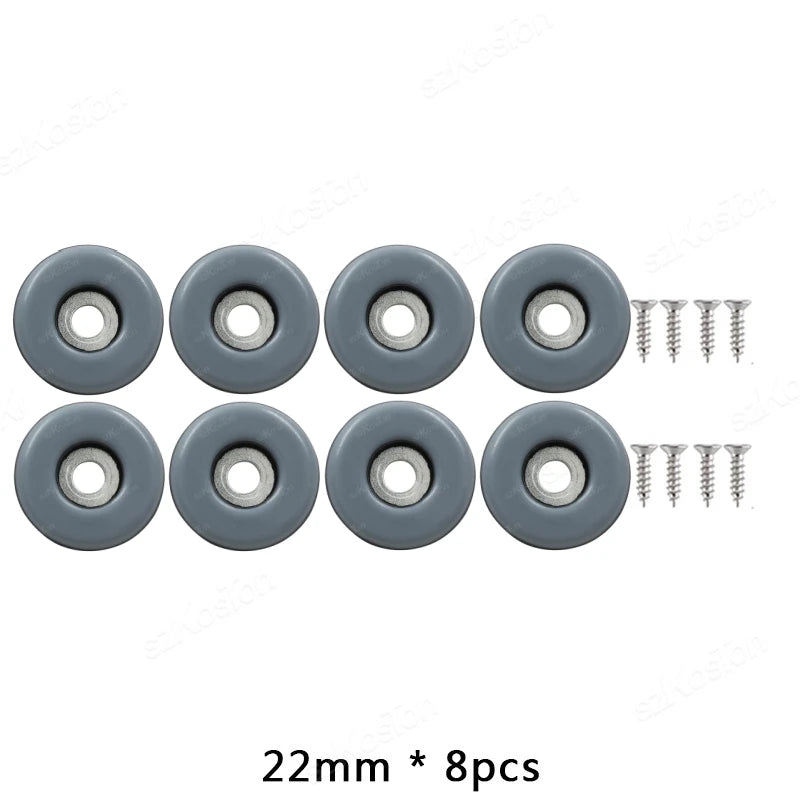 8pcs/lot Screws Furniture Glides PTFE Heavy Duty Furniture Slip Mat Glide Mat For Sofa Bed Table Couch Dining Chairs