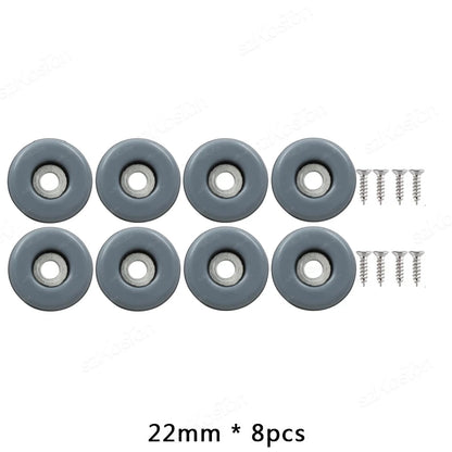 8pcs/lot Screws Furniture Glides PTFE Heavy Duty Furniture Slip Mat Glide Mat For Sofa Bed Table Couch Dining Chairs