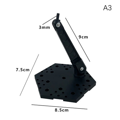 Innovative And Practical Handmade Doll DIY Holder Action Figure Model Base Display Stand Black Bracket For 1/144 HG RG