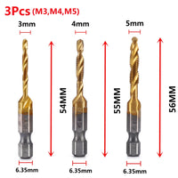 3Pcs-M3-M4-M5