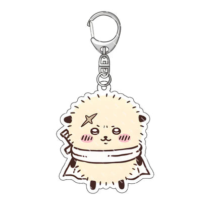 Chiikawa Pendant Anime Comic Acrylic Peripheral Keychain Hachiware Usagi Cute Pendant Bag Hanging Decoration Decoration