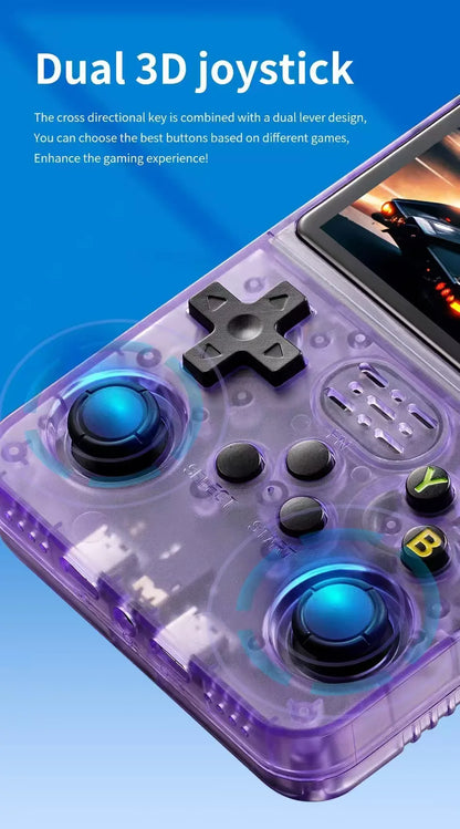 R36S Retro Handheld Video Game Console Linux System 3.5 Inch IPS Screen Portable Pocket Video Player R35S 128GB Games