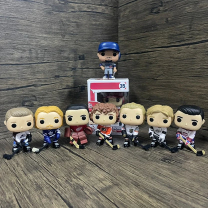 Baseballer Ice Hockey Star Athlete Action Figures Cute Cartoon Doll Desktop Ornament Gym Decoration Collectibles Toys Kids Gifts