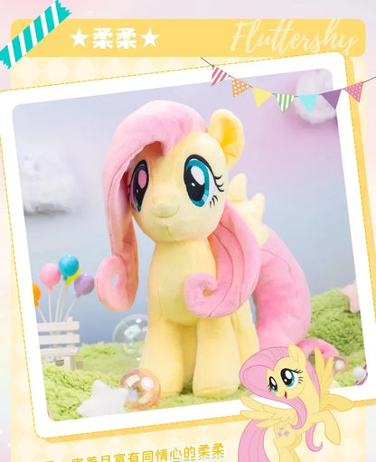 New My Little Pony Plush Toys Twilight Sparkle Pinkie Pie Rarity Fluttershy Applejack Rainbow Dash Stuffed Doll Kid Xmas Gift
