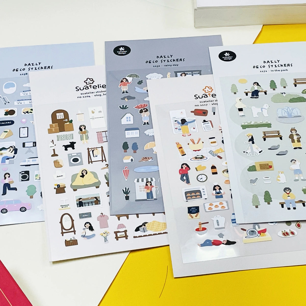 Korean Import Suatelier Travel Home Life Study Friend Stickers Scrapbooking Diy Journaling Diary Stationery Sticker School Gift