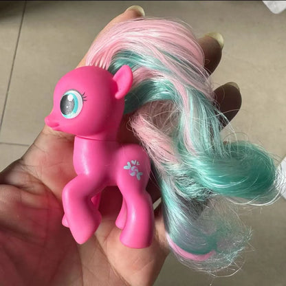 Original Hasbro My Little Pony Anime Figures Cute Twilight Sparkle Rainbow Fluttershy Pinkie Pie Rarity Collect Model Toy Gift