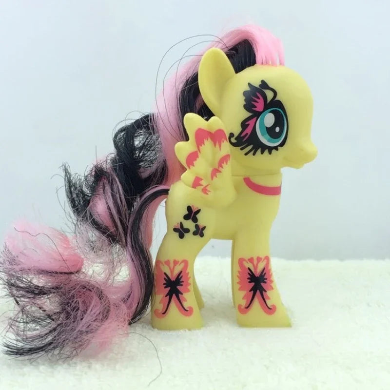 Original Hasbro My Little Pony Anime Figures Cute Twilight Sparkle Rainbow Fluttershy Pinkie Pie Rarity Collect Model Toy Gift